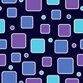 Abstract seamless pattern of squares and circles. Royalty Free Stock Photo